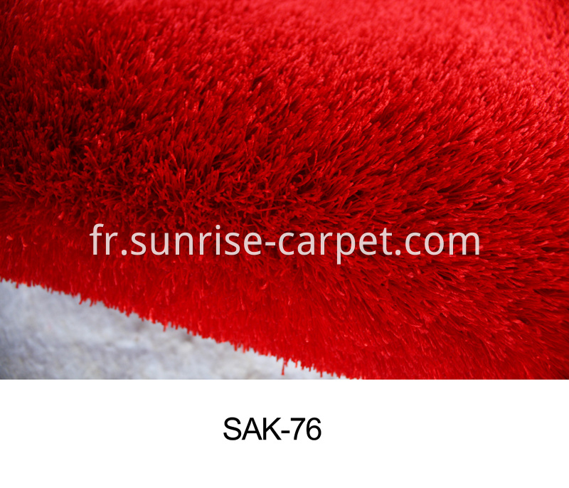 Polyester Silk Thick Yarn Shaggy Rug